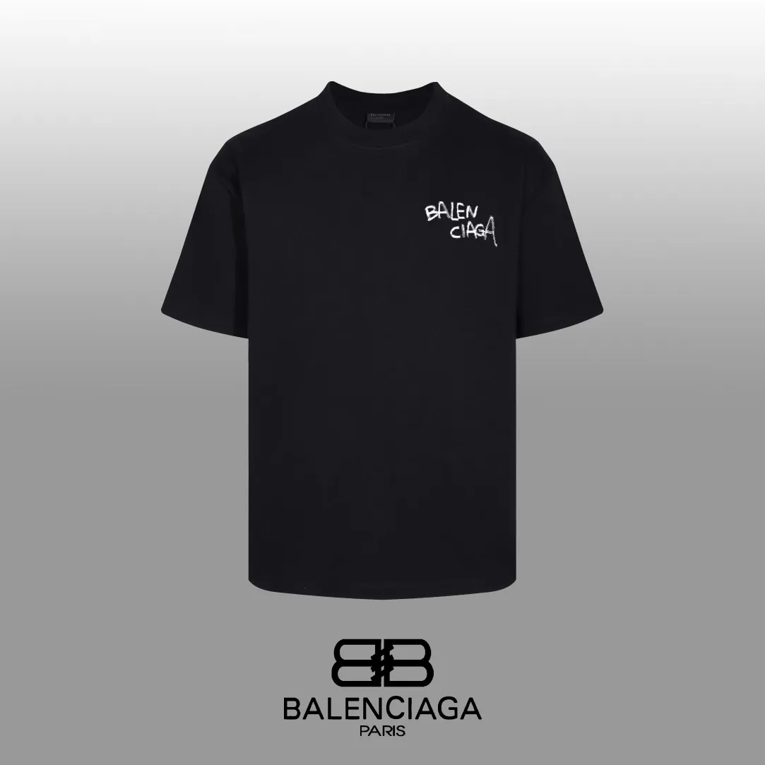 #「 Quality」 《BALENCIAGA 》24SS Classic T Quality - 2 - os 220 -26 280g - 320g - Quality ：Black White Size: XS-S-M-L